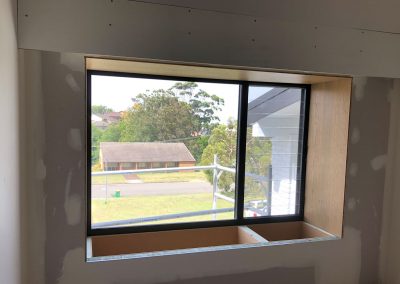 The removal of an existing window