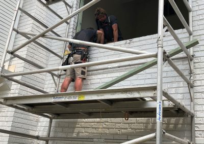 The removal of an existing window